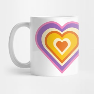 Retro Heart Love Design Mug